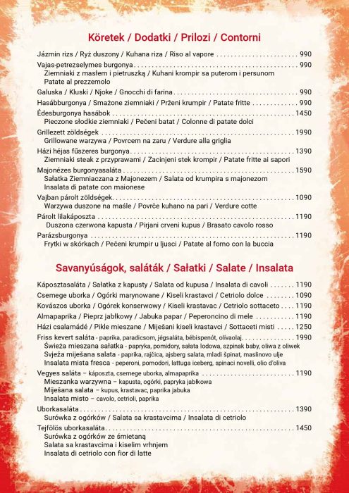 Paprikacsárda - Étlap - téli - Lengyel, Horváth, Olasz